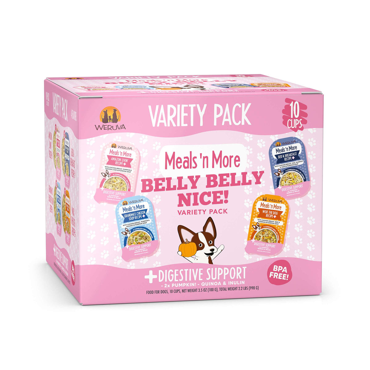 Weruva Meals &#39;n More Belly Belly Nice! Variety Pack Dog Food Cups