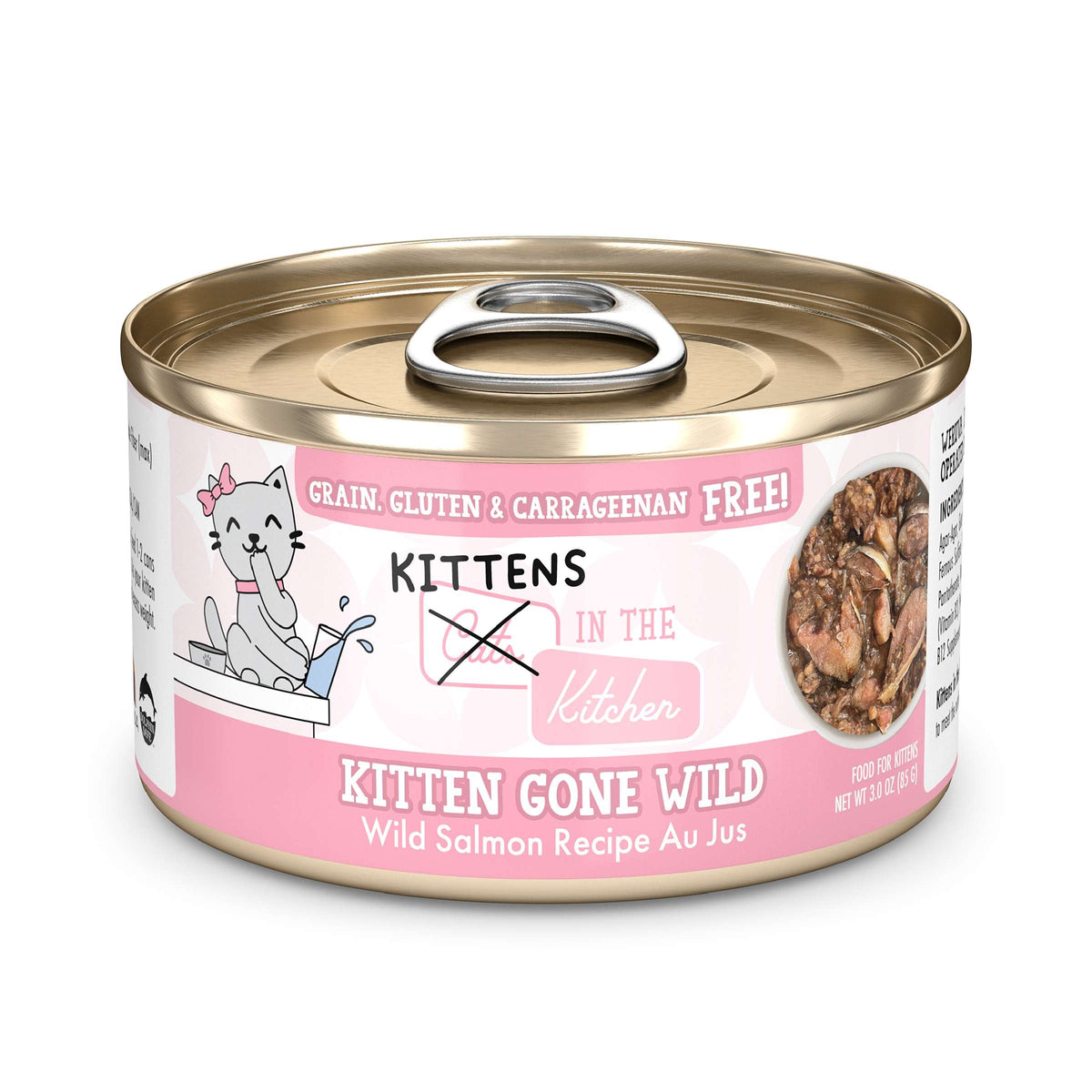 Cats In the Kitchen Kittens Gone Wild Salmon Canned Food