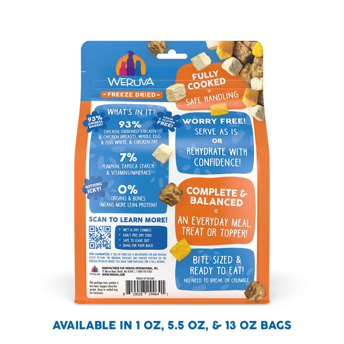 Weruva Freeze Dried Feeling Farmy with Chicken Breast, Egg &amp; Pumpkin Dog Food