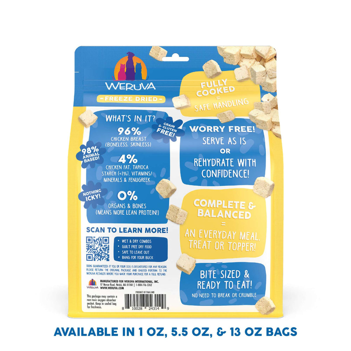 Weruva Freeze Dried Paw Lickin&#39; Chicken Dog Food