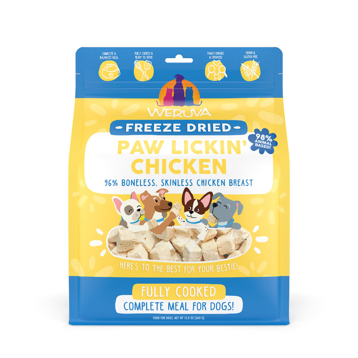 Weruva Freeze Dried Paw Lickin&#39; Chicken Dog Food