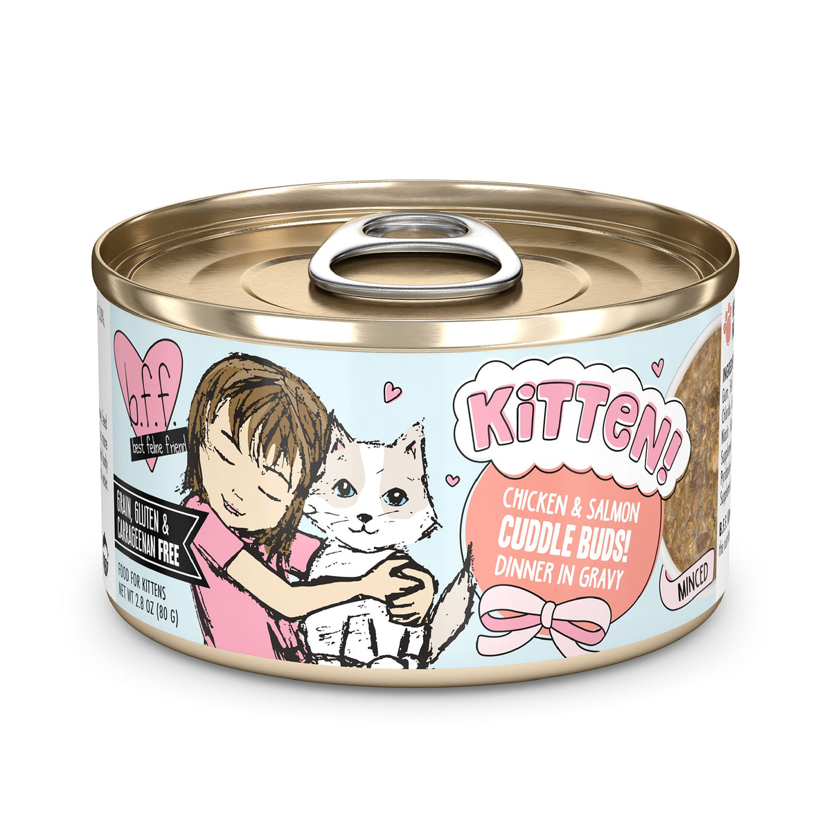 BFF Kitten! Chicken and Salmon Cuddle Buds! Canned Cat Food