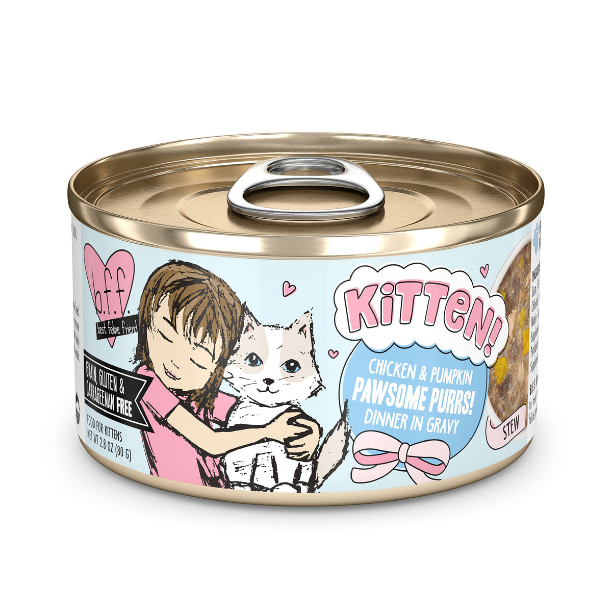 BFF Kitten! Chicken and Pumpkin Pawsome Purrs! Canned Cat Food