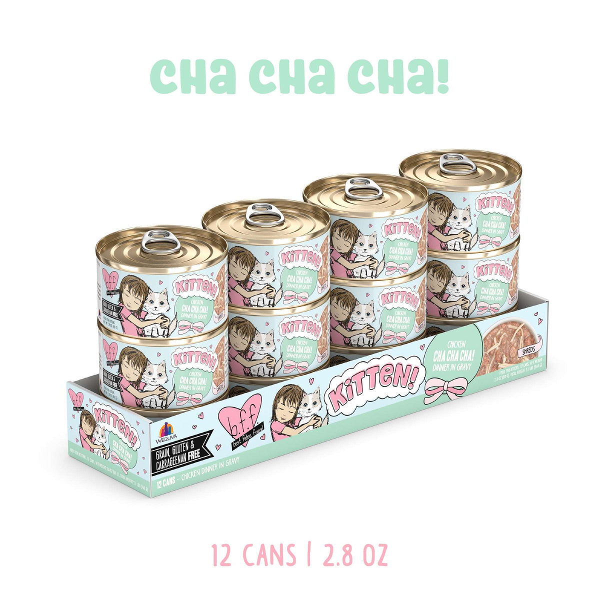 BFF Kitten! Chicken Cha Cha Cha! Dinner in Gravy Canned Cat Food