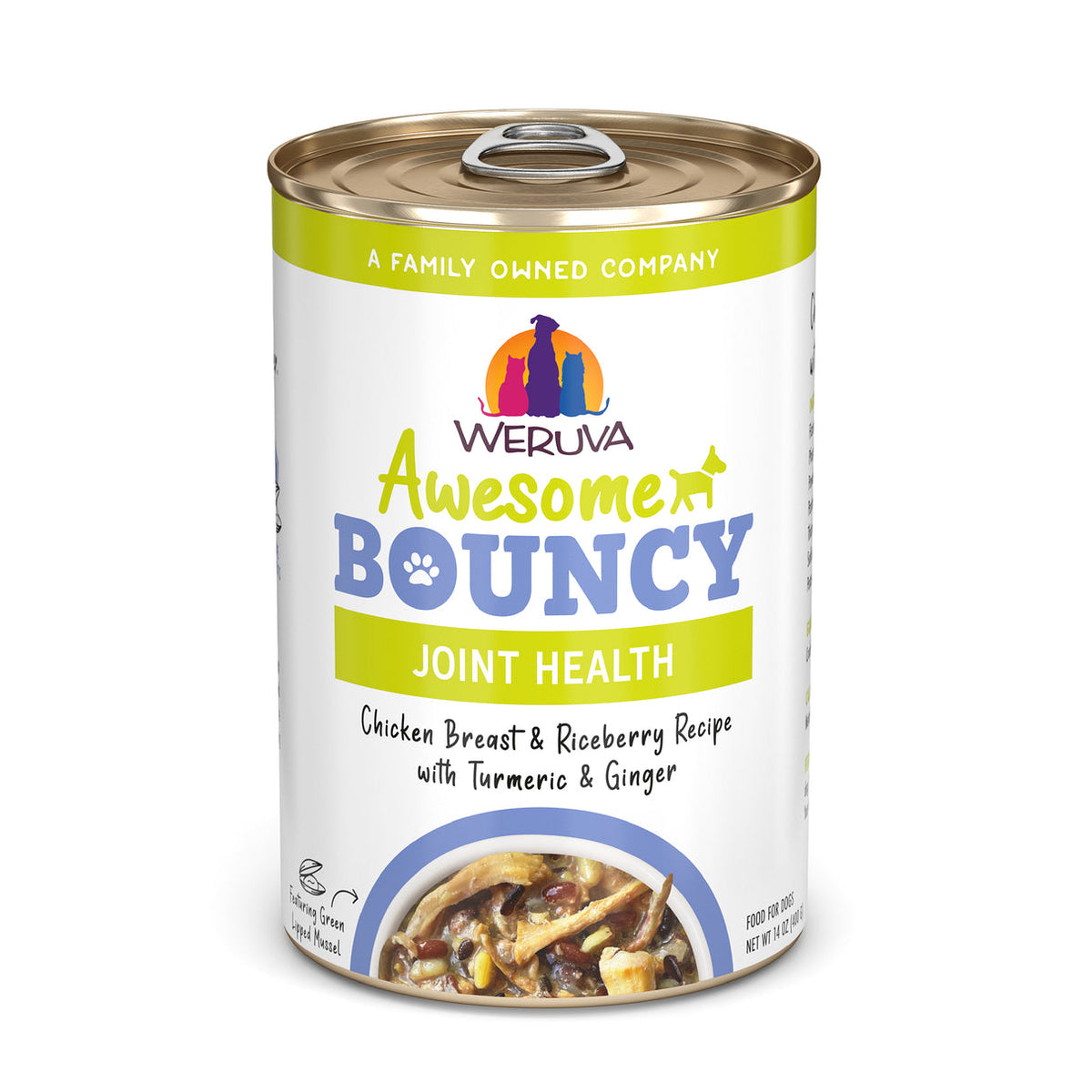 Weruva Awesome Bouncy Joint Health Chicken Breast &amp; Riceberry Recipe with Turmeric &amp; Ginger Canned Dog Food