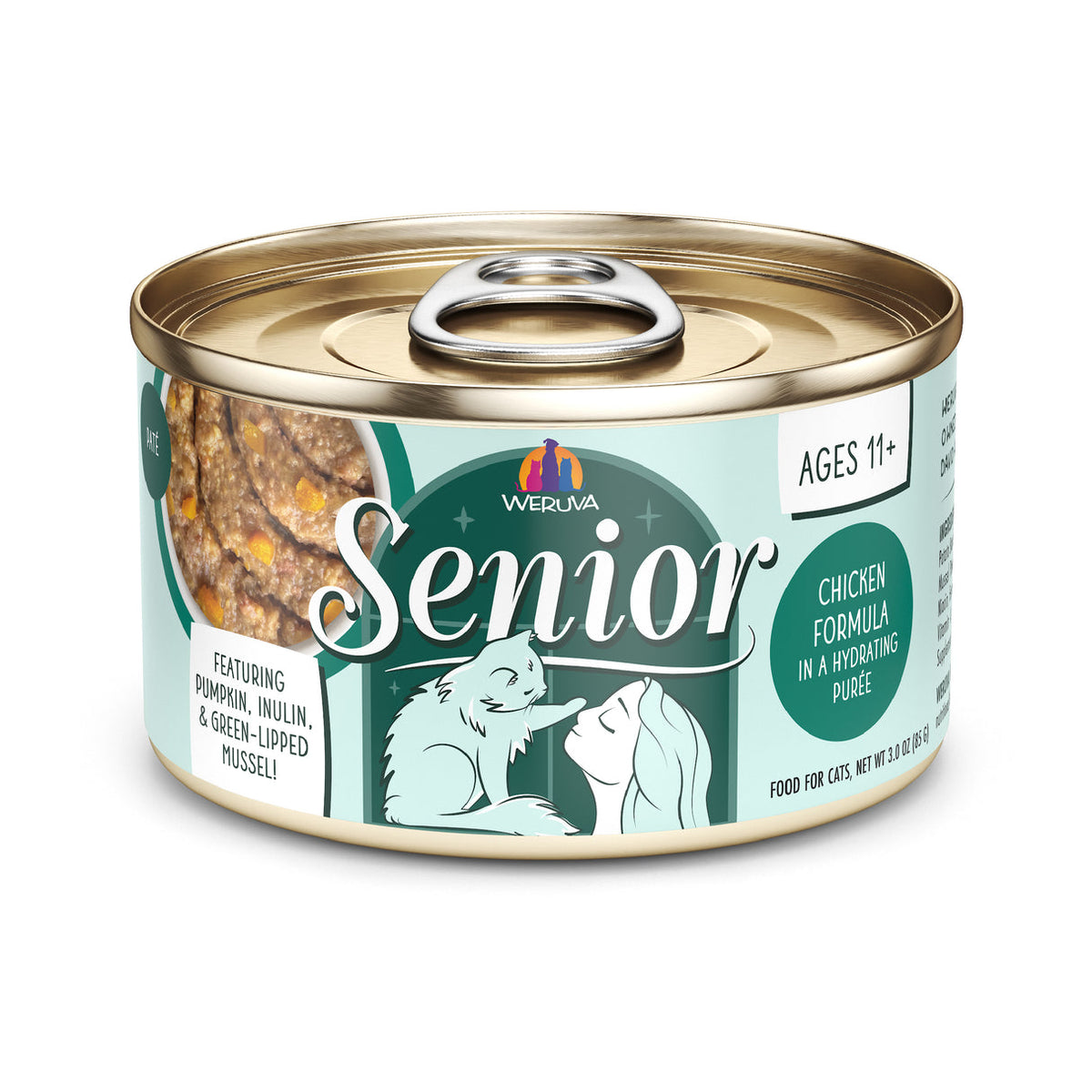 Weruva Senior Chicken Formula in Hydrating Purée Canned Cat Food
