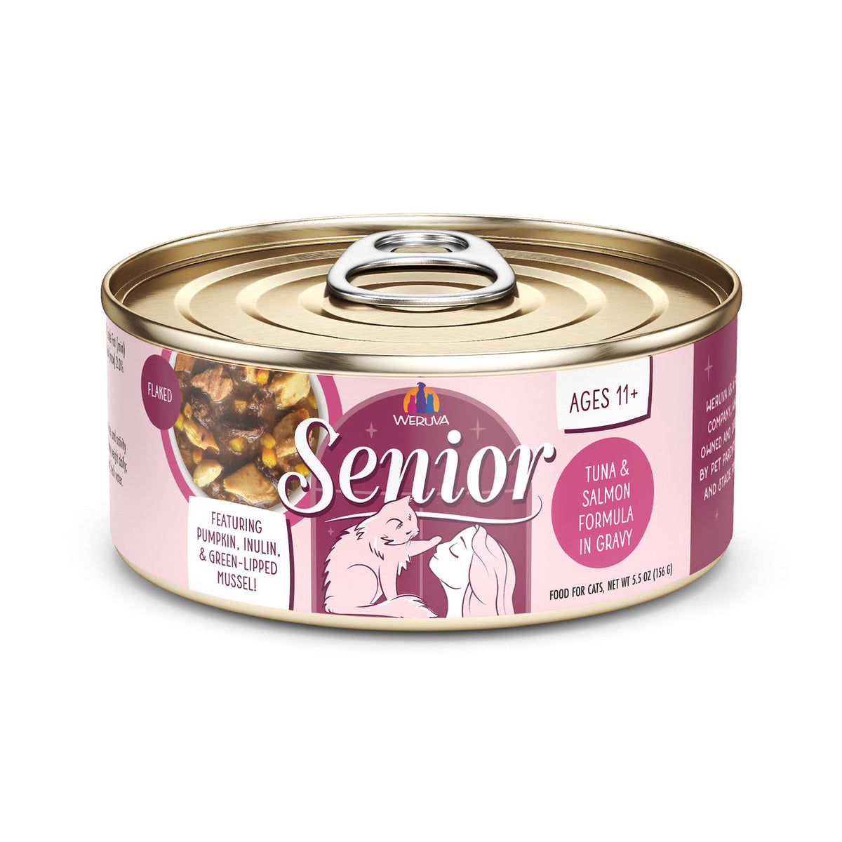 Weruva Senior Tuna &amp; Salmon Formula in Gravy Canned Cat Food