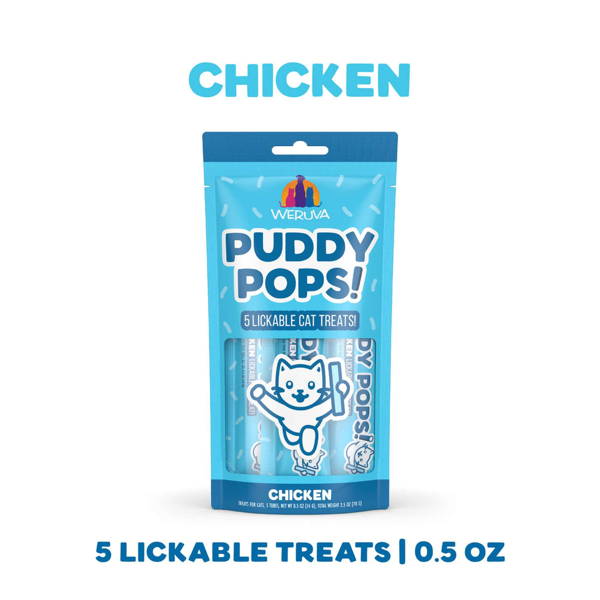 Weruva Puddy Pops! Lickable Chicken Cat Treat