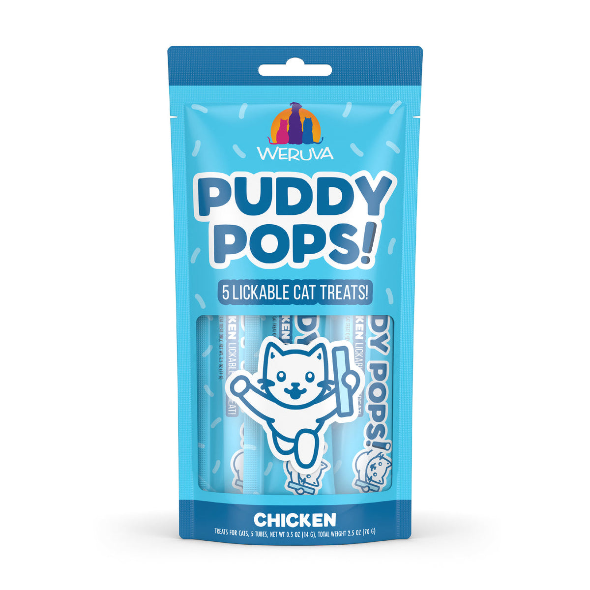 Weruva Puddy Pops! Lickable Chicken Cat Treat