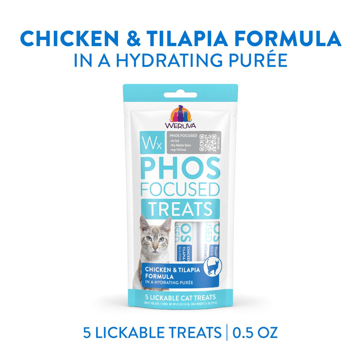 Weruva Wx Phos Focused Lickable Chicken &amp; Tilapia Cat Treat