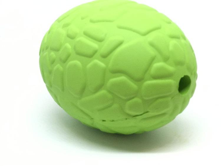 SodaPup Dinosaur Egg Durable Rubber Chew Toy & Treat Dispenser