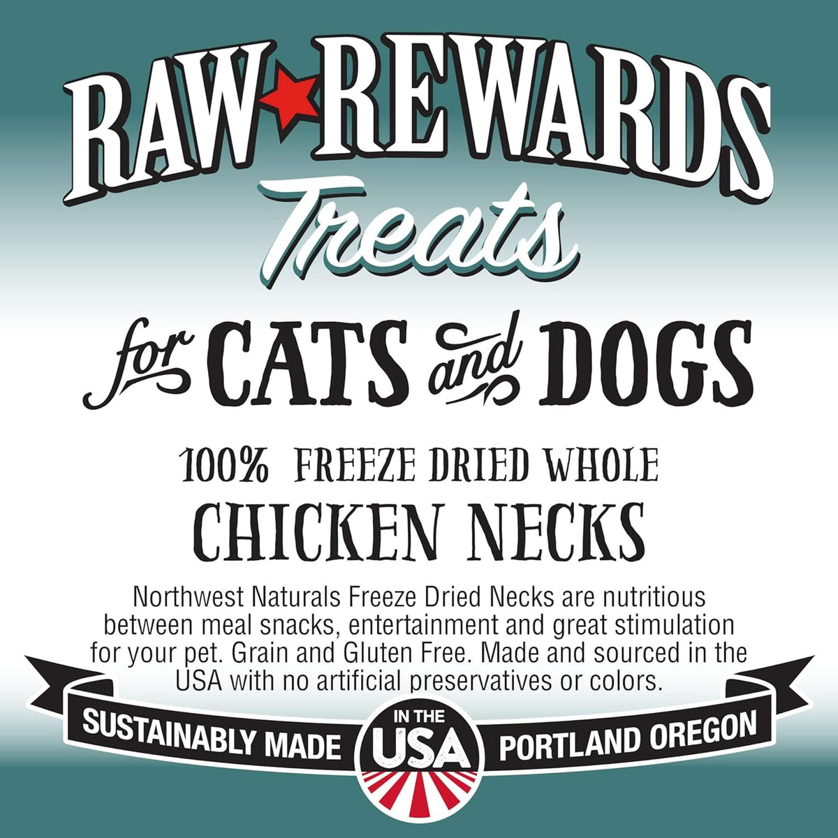 Northwest Naturals Raw Rewards Freeze-Dried Chicken Necks Dog &amp; Cat Treats