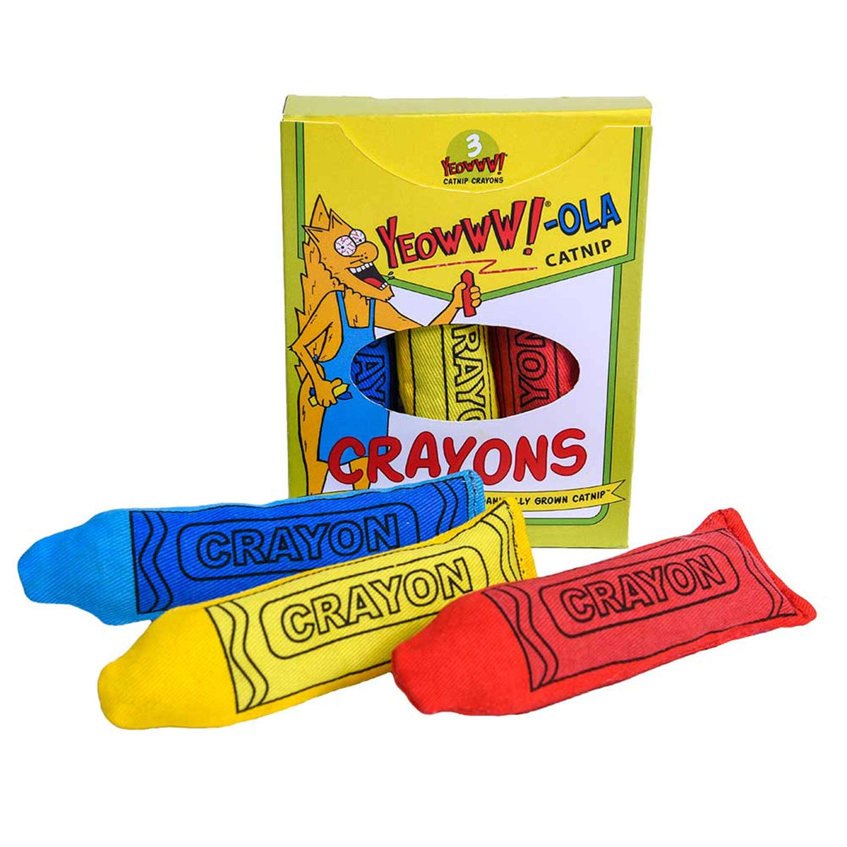 Yeowww!-ola Catnip Crayon Toys 3 Pack