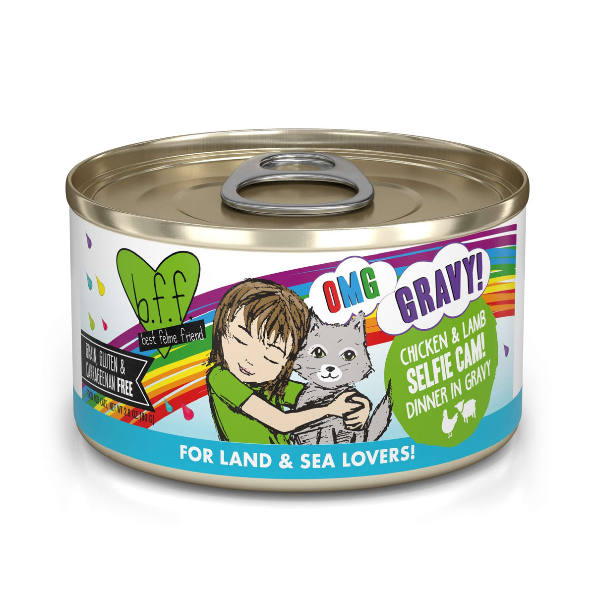 BFF OMG Gravy! Selfie Cam Chicken &amp; Lamb Canned Cat Food