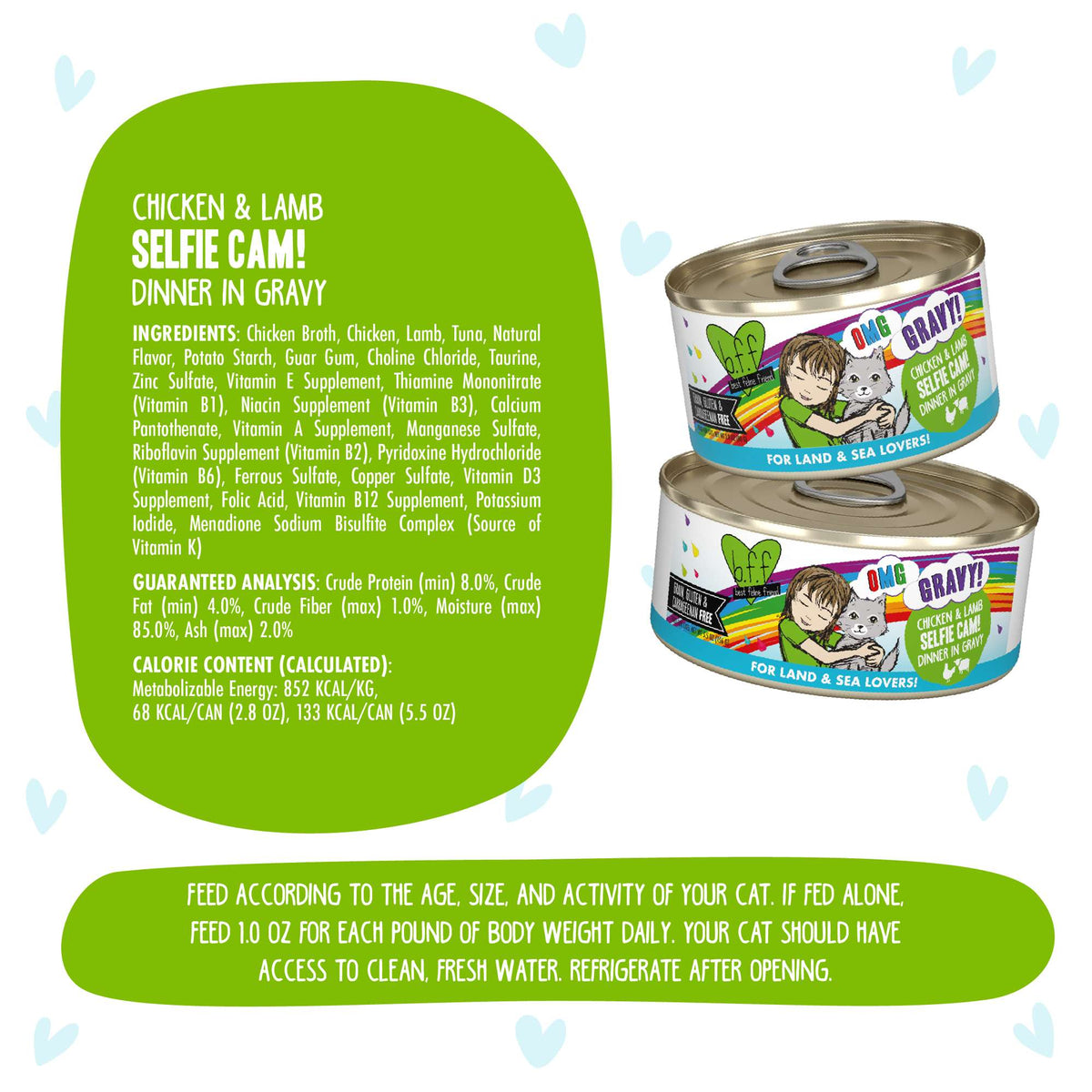 BFF OMG Gravy! Selfie Cam Chicken &amp; Lamb Canned Cat Food