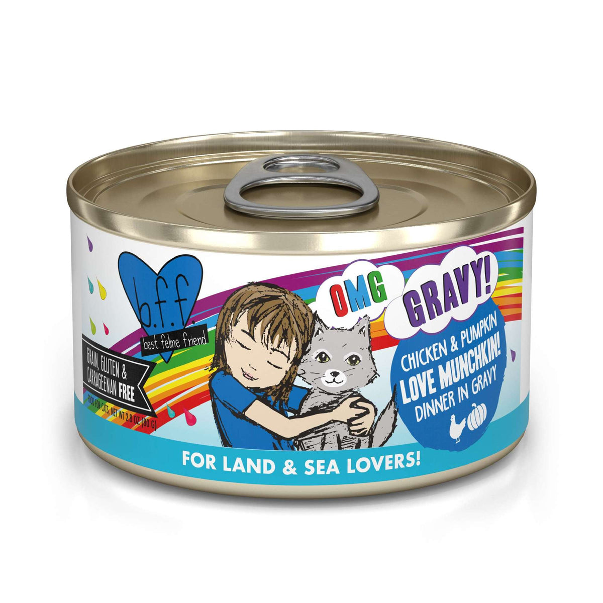 BFF OMG Gravy! Love Munchkin! Chicken &amp; Pumpkin Canned Cat Food