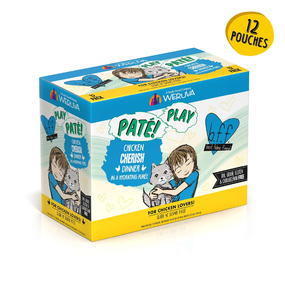 BFF Play Paté! Cherish Chicken Cat Food Pouch