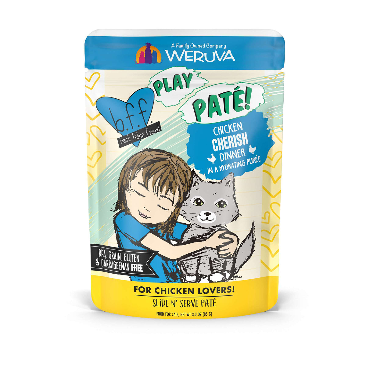 BFF Play Paté! Cherish Chicken Cat Food Pouch
