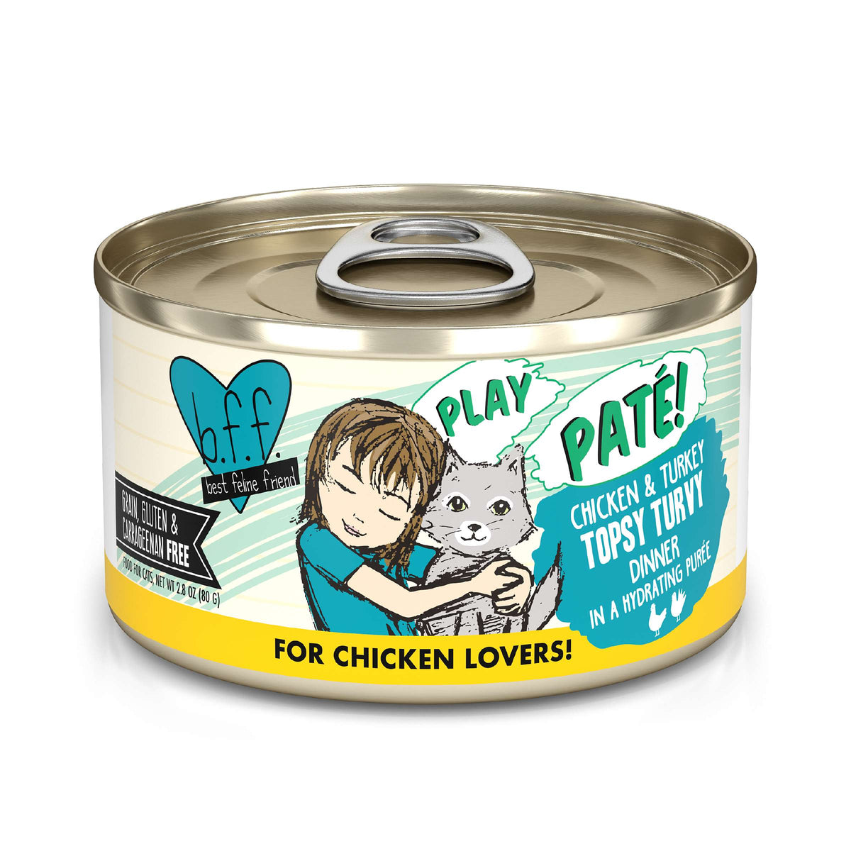 BFF Play Paté! Topsy Turvy Chicken &amp; Turkey Canned Cat Food