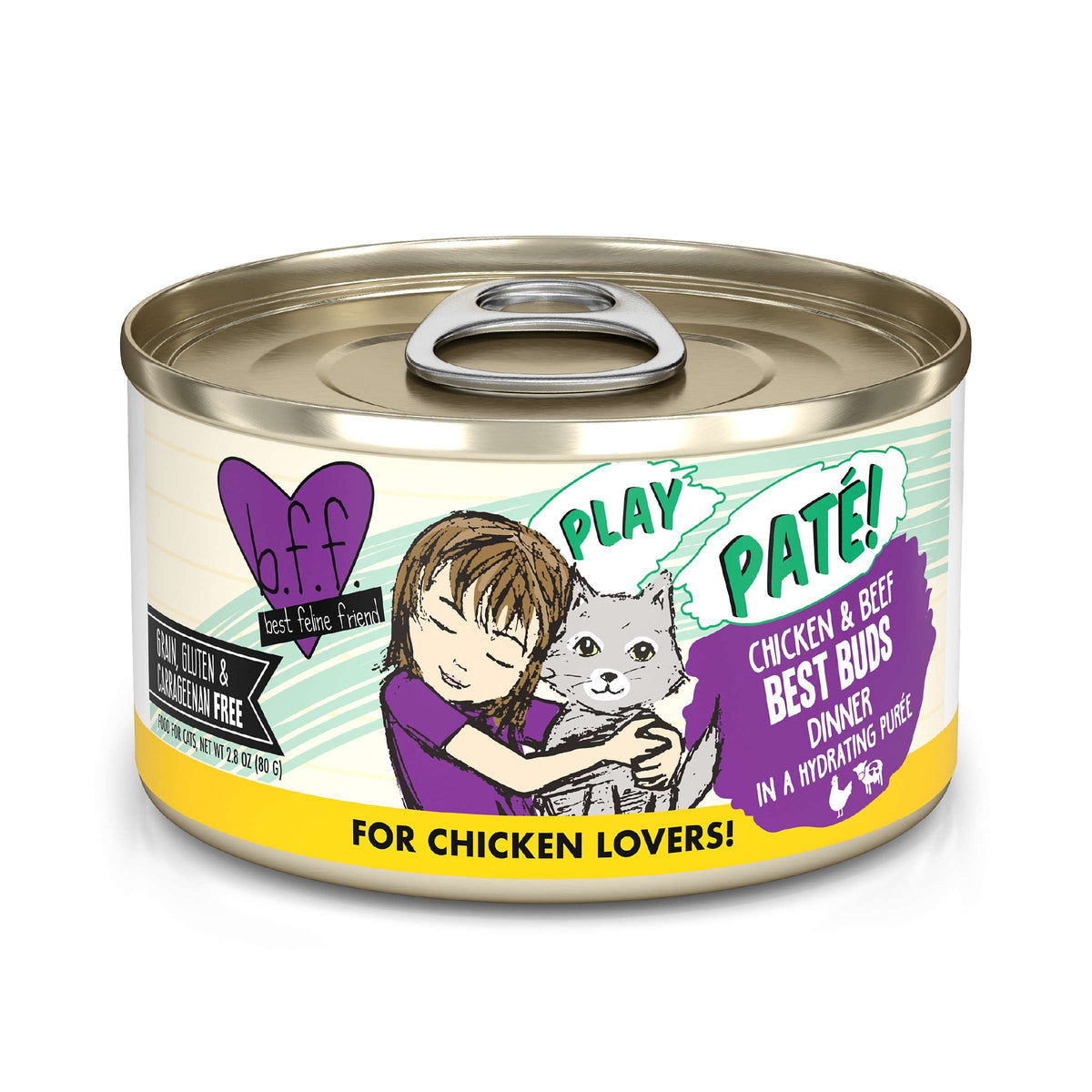 BFF Play Paté! Best Buds Chicken &amp; Beef Canned Cat Food