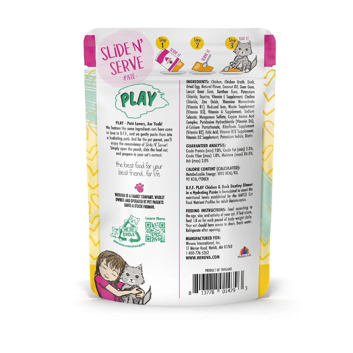 BFF Play Paté! Destiny Chicken &amp; Duck Cat Food Pouch