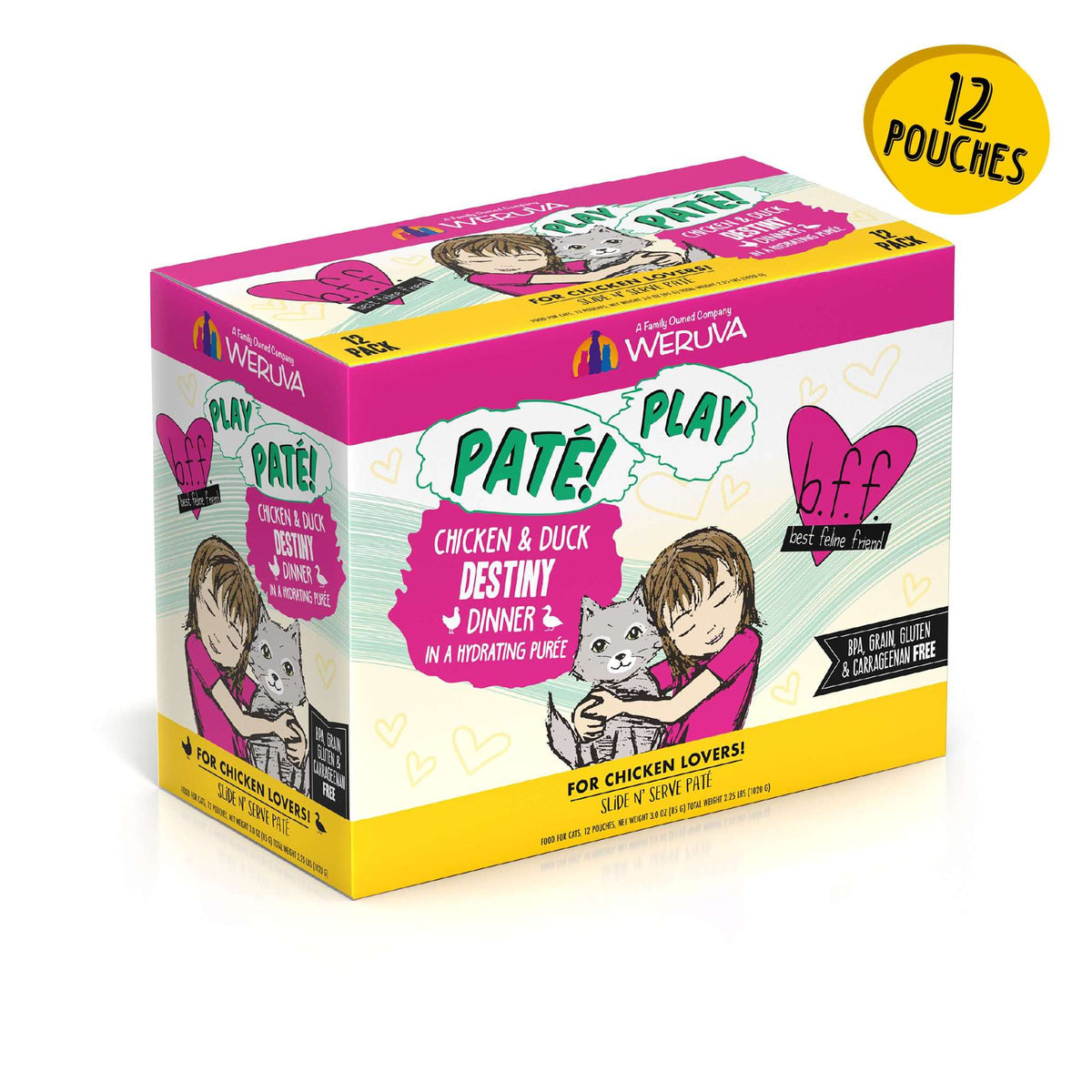 BFF Play Paté! Destiny Chicken &amp; Duck Cat Food Pouch