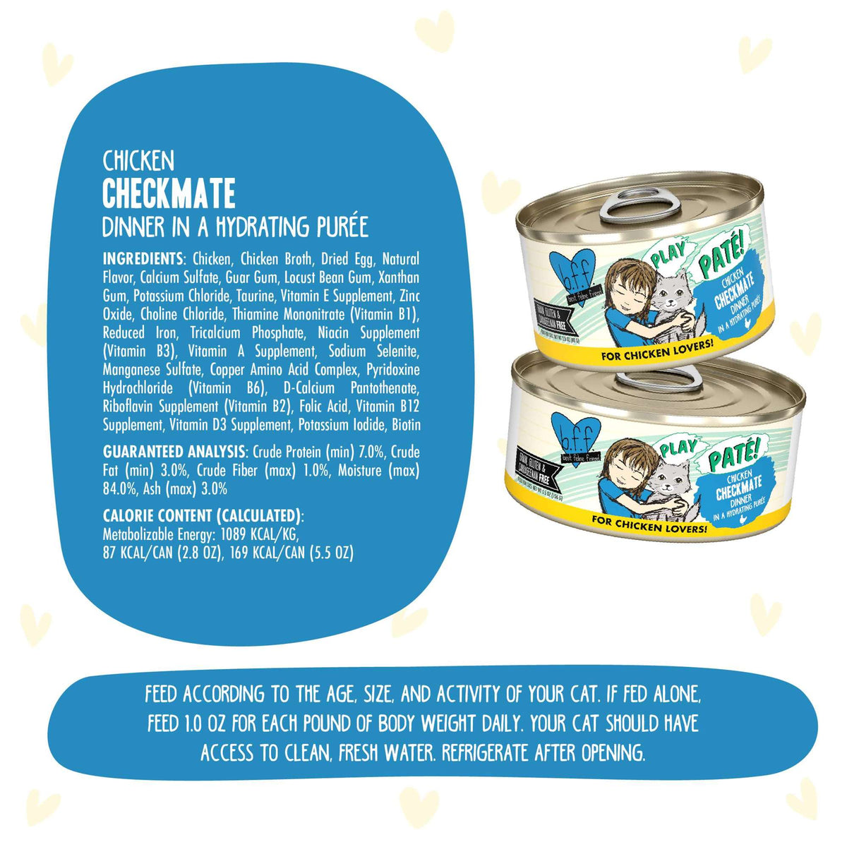 BFF Play Paté! Checkmate Chicken Canned Cat Food