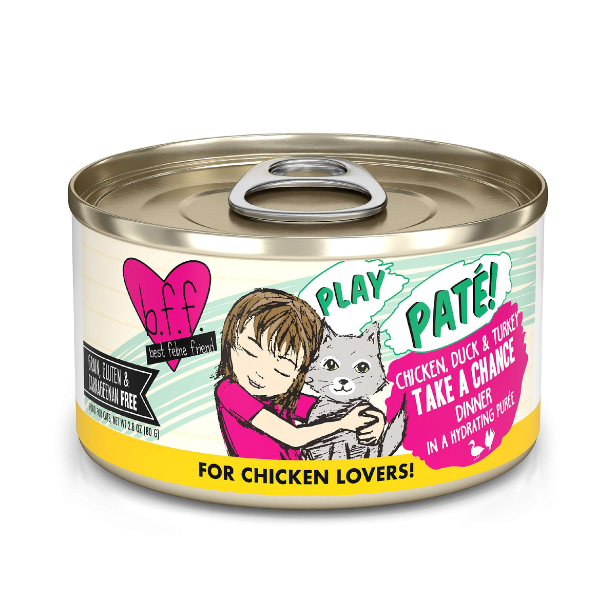 BFF Play Paté! Take a Chance Chicken, Duck &amp; Turkey Canned Cat Food