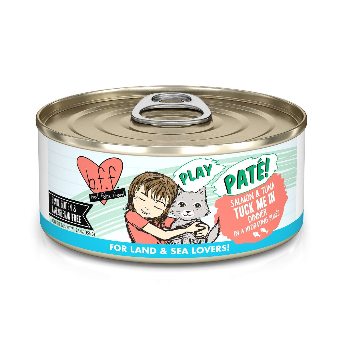 BFF Play Paté! Tuck Me In Salmon &amp; Tuna Canned Cat Food