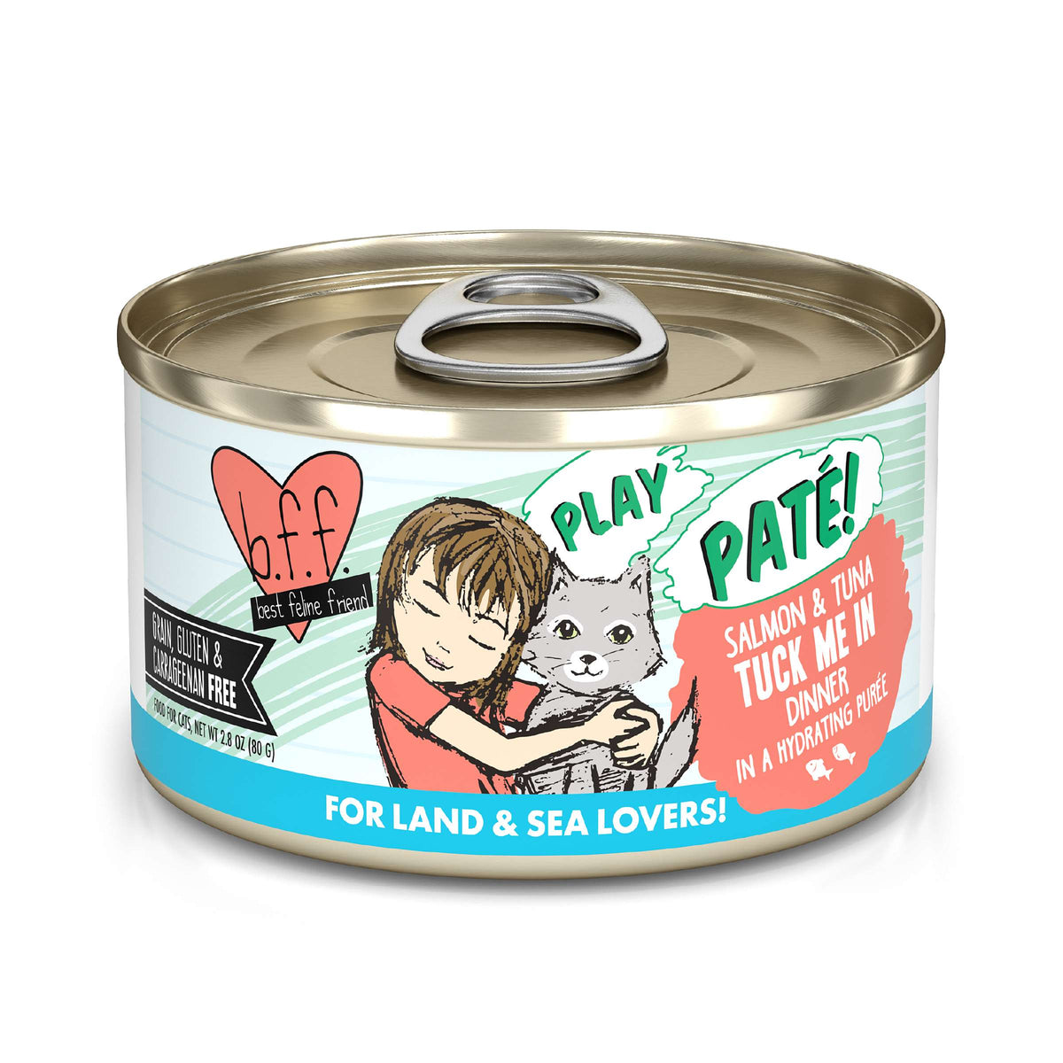 BFF Play Paté! Tuck Me In Salmon &amp; Tuna Canned Cat Food