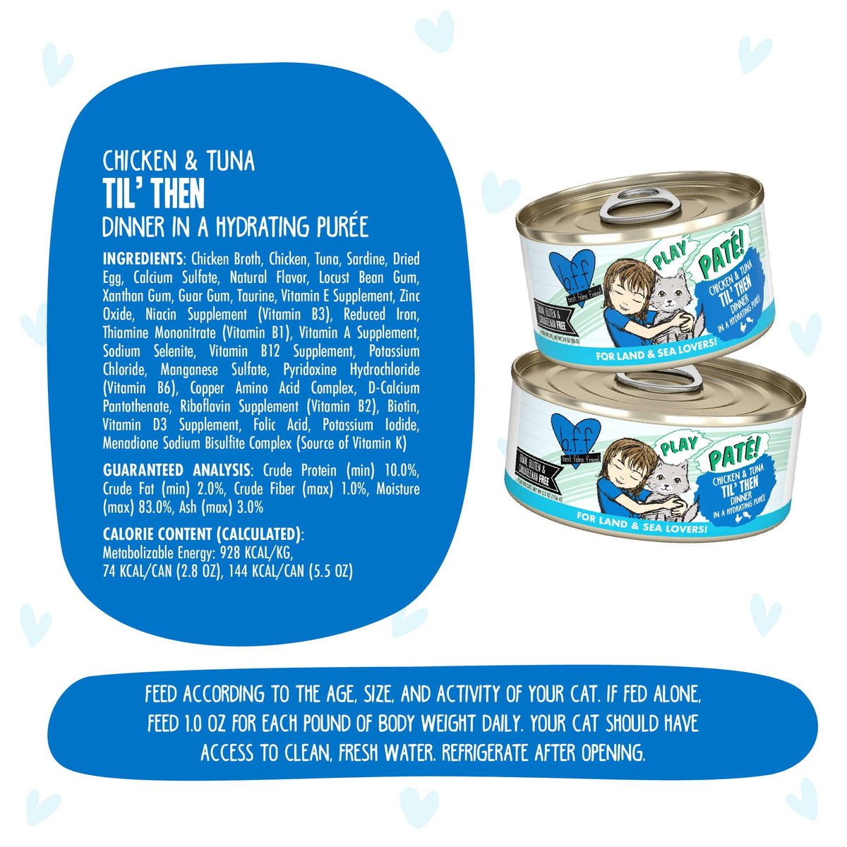 BFF Play Paté! Til&#39; Then Chicken &amp; Tuna Canned Cat Food
