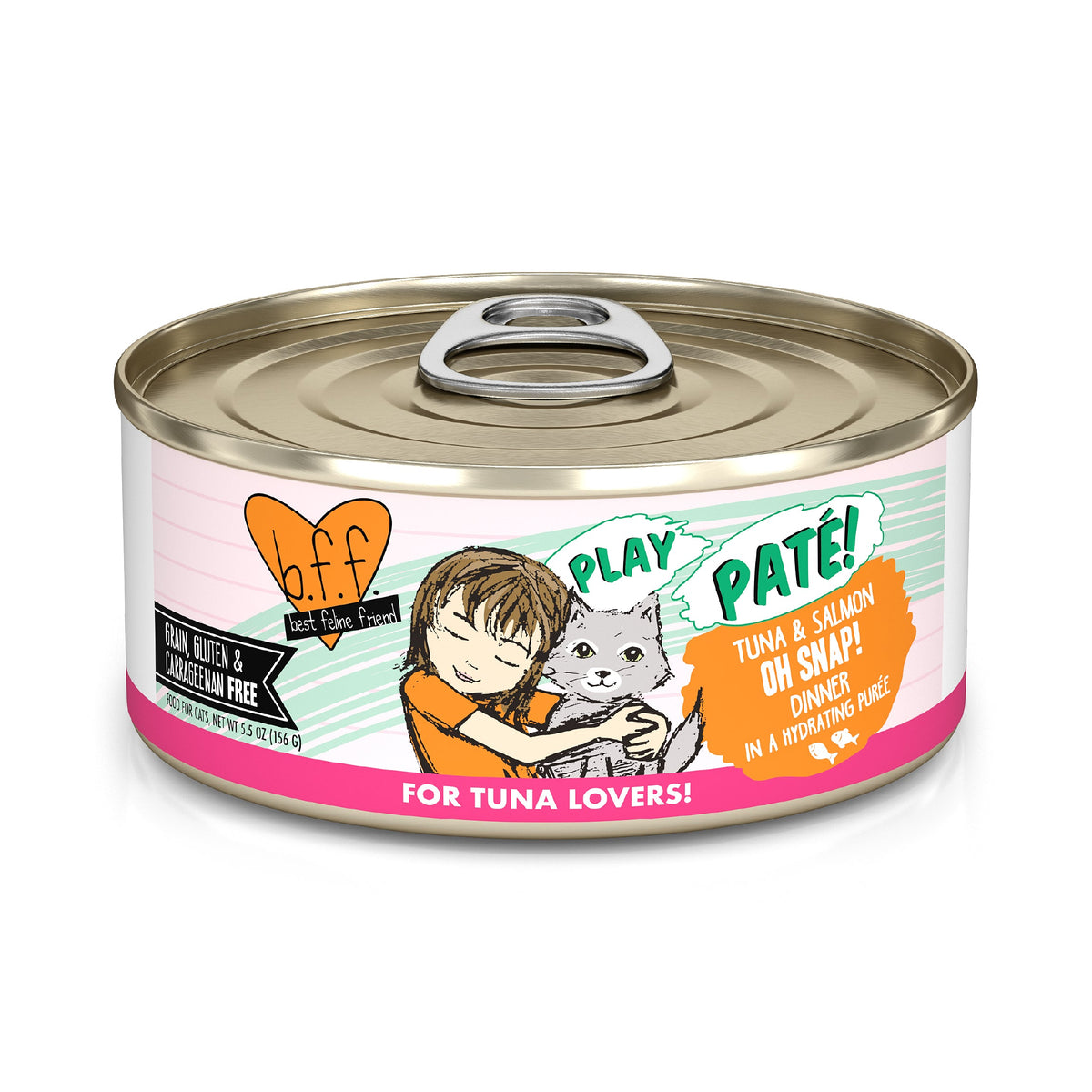 BFF Play Paté! Oh Snap! Tuna &amp; Salmon Canned Cat Food