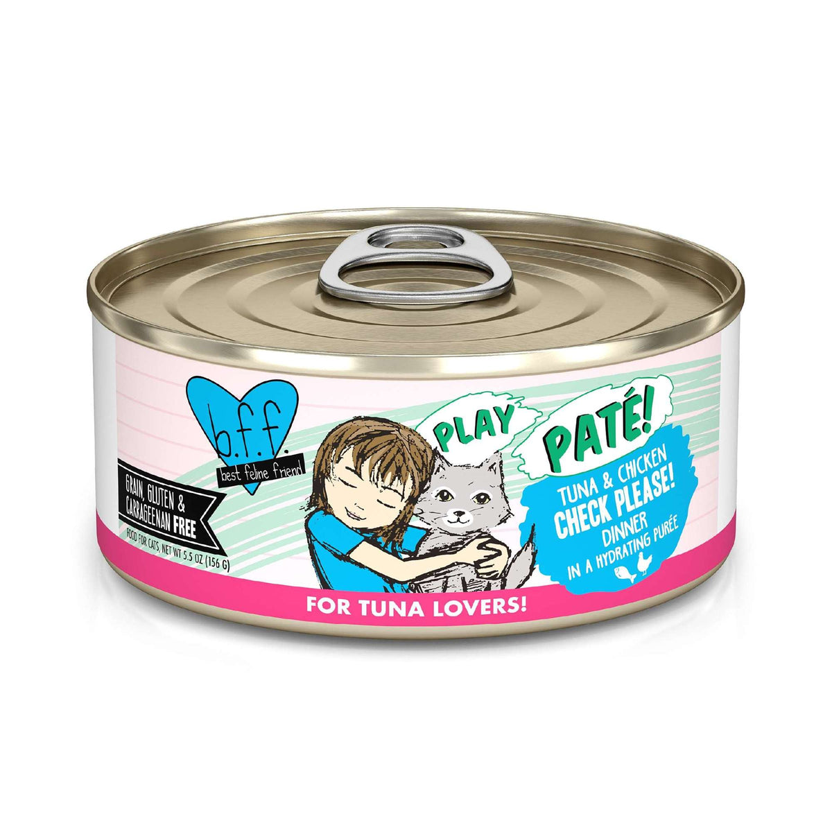 BFF Play Paté! Check Please! Tuna &amp; Chicken Canned Cat Food