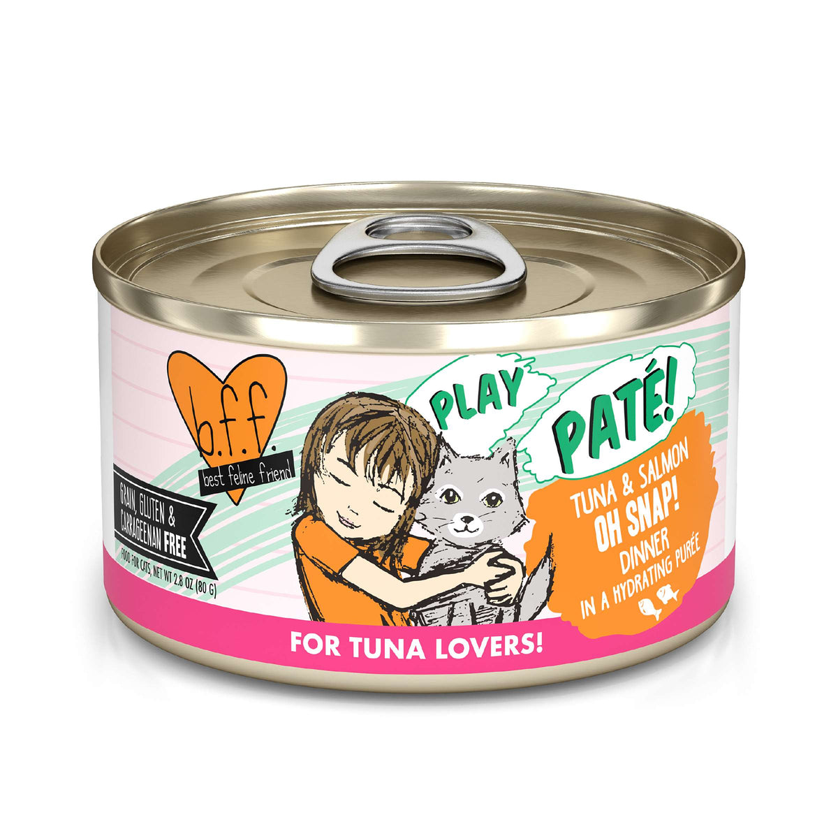 BFF Play Paté! Oh Snap! Tuna &amp; Salmon Canned Cat Food