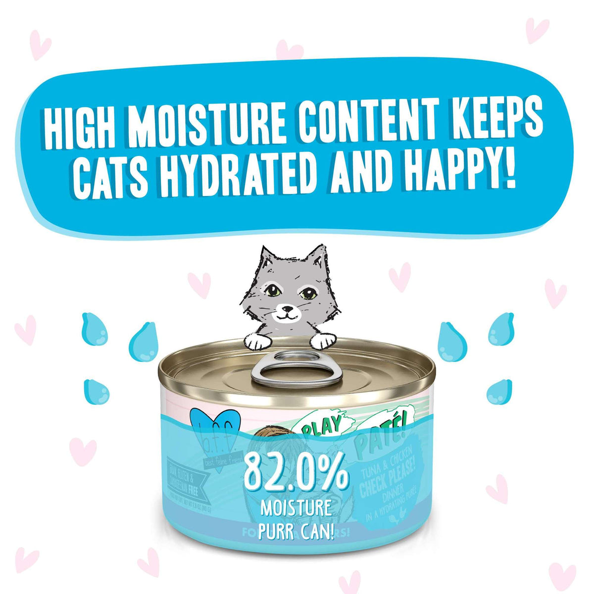 BFF Play Paté! Check Please! Tuna &amp; Chicken Canned Cat Food
