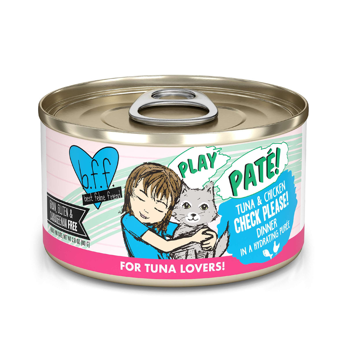 BFF Play Paté! Check Please! Tuna &amp; Chicken Canned Cat Food