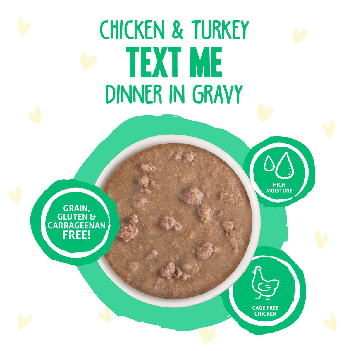 BFF OMG Gravy! Text Me Chicken &amp; Turkey Cat Food Pouch