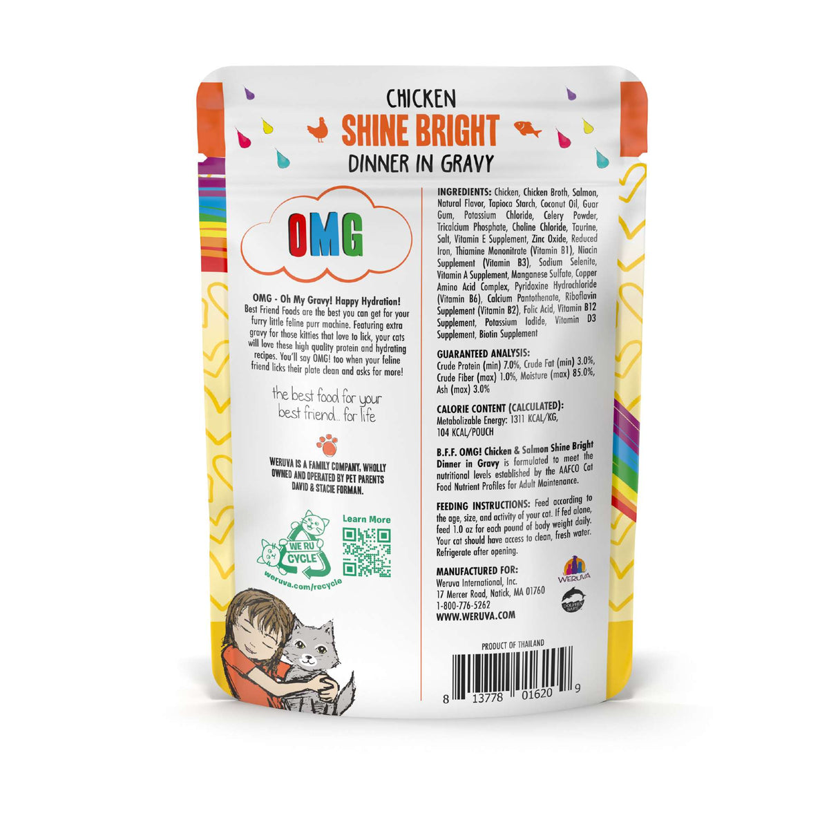 BFF OMG Shine Bright Chicken &amp; Salmon Cat Food Pouch