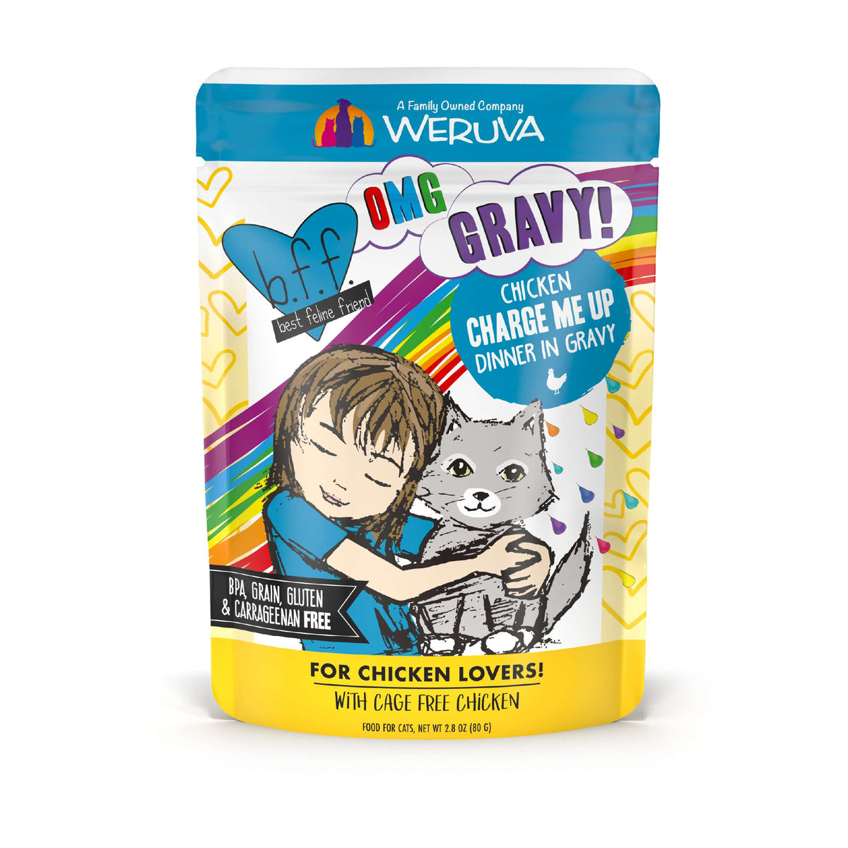 BFF OMG Gravy! Charge Me Up Chicken Cat Food Pouch