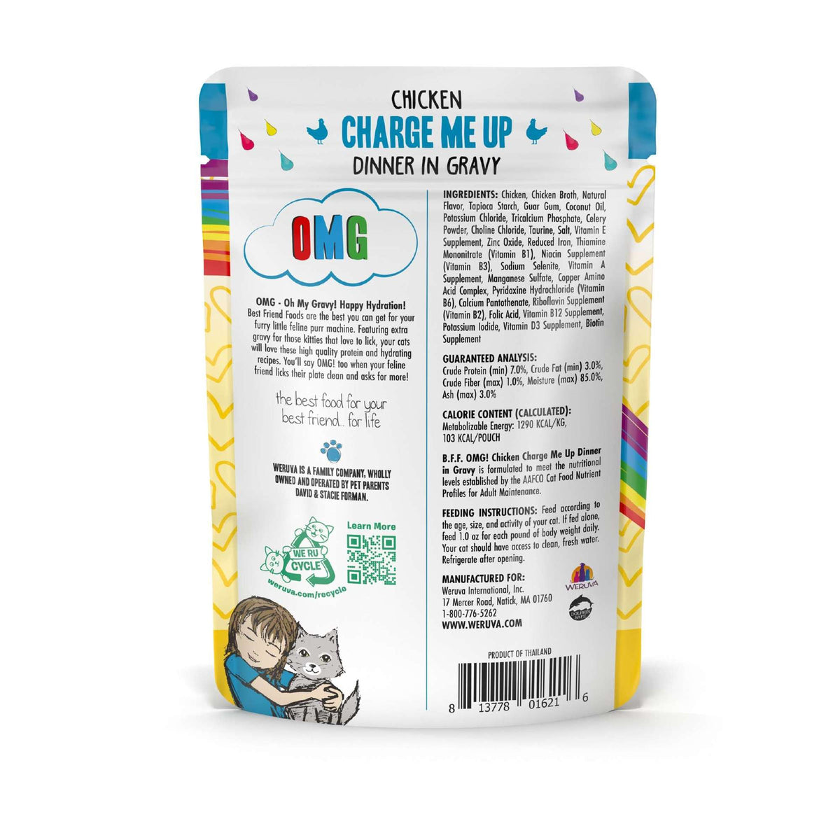 BFF OMG Gravy! Charge Me Up Chicken Cat Food Pouch