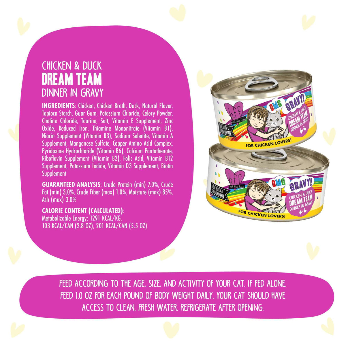 BFF OMG Gravy! Dream Team Chicken &amp; Duck Canned Cat Food