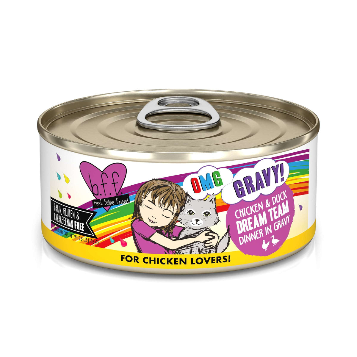 BFF OMG Gravy! Dream Team Chicken &amp; Duck Canned Cat Food