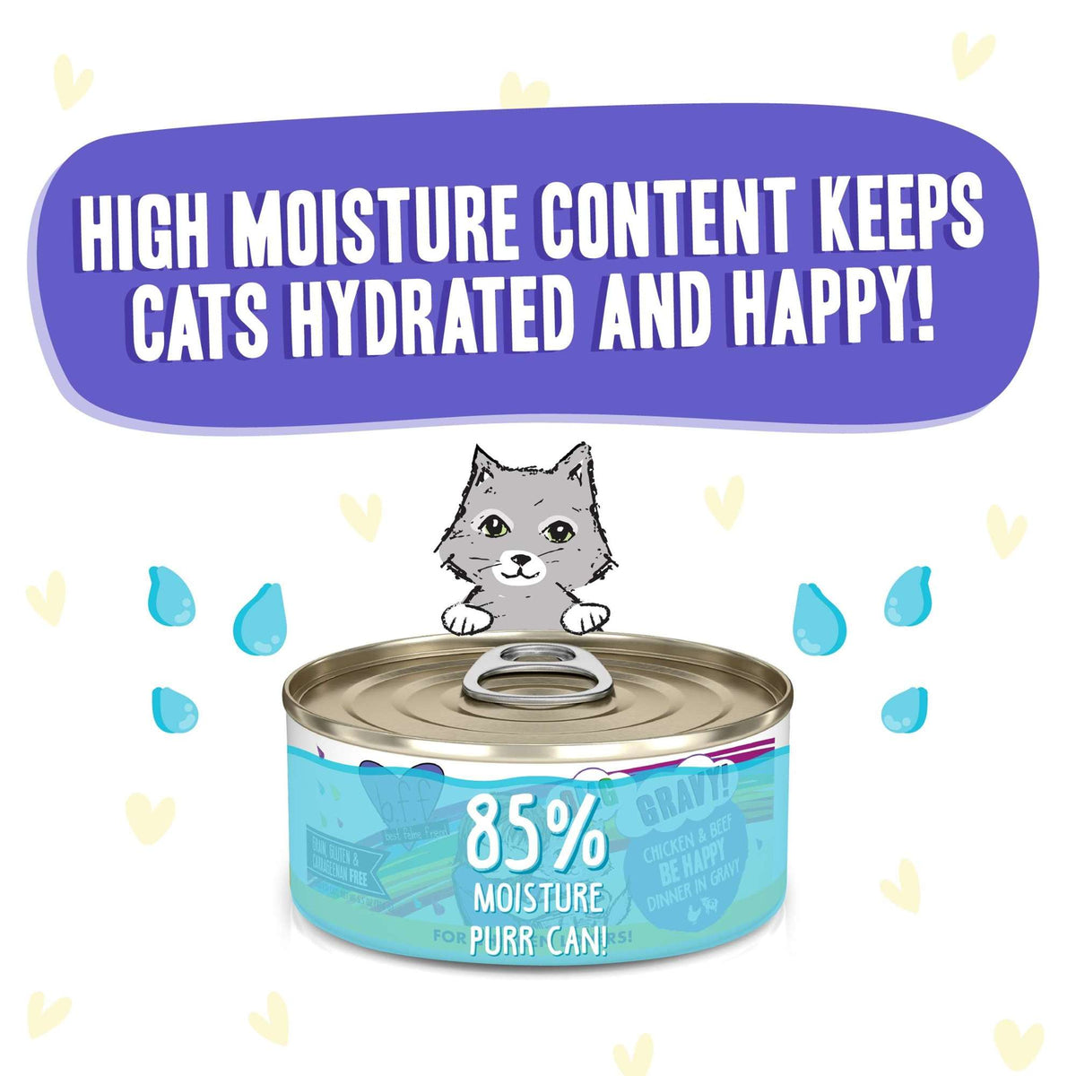 BFF OMG Gravy! Be Happy Chicken &amp; Beef Canned Cat Food
