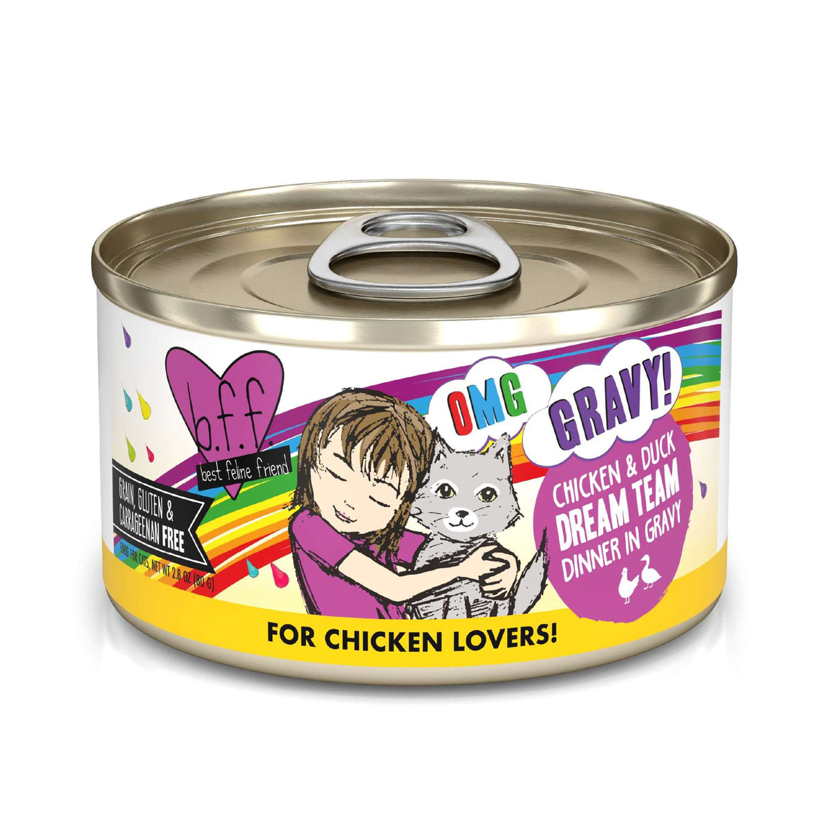 BFF OMG Gravy! Dream Team Chicken &amp; Duck Canned Cat Food