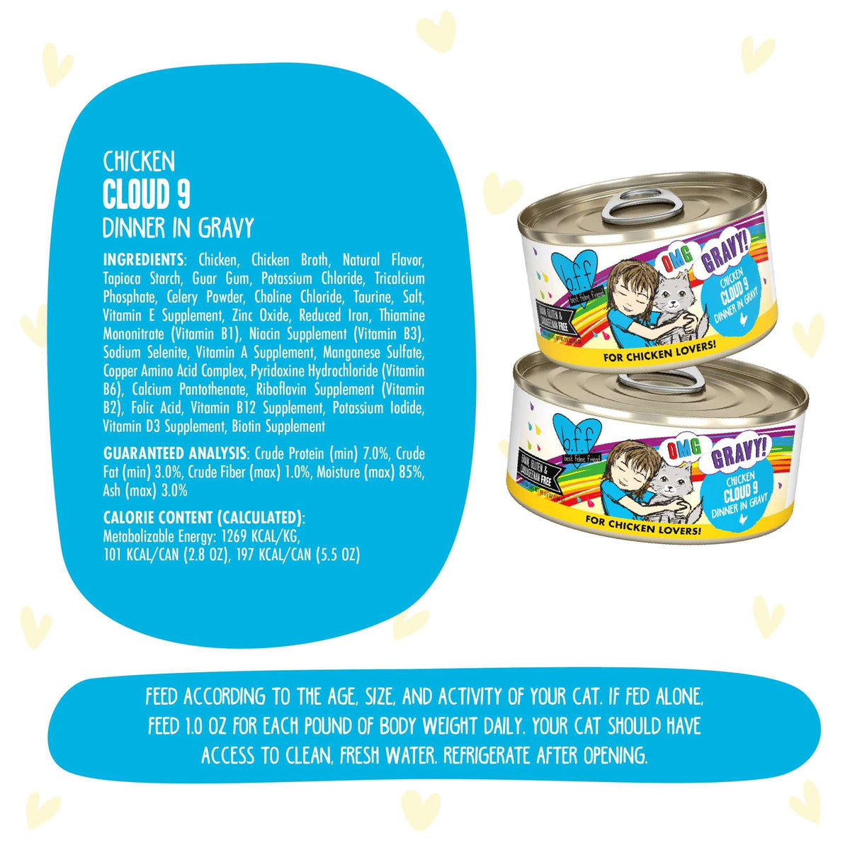 BFF OMG Gravy! Cloud 9 Chicken Canned Cat Food