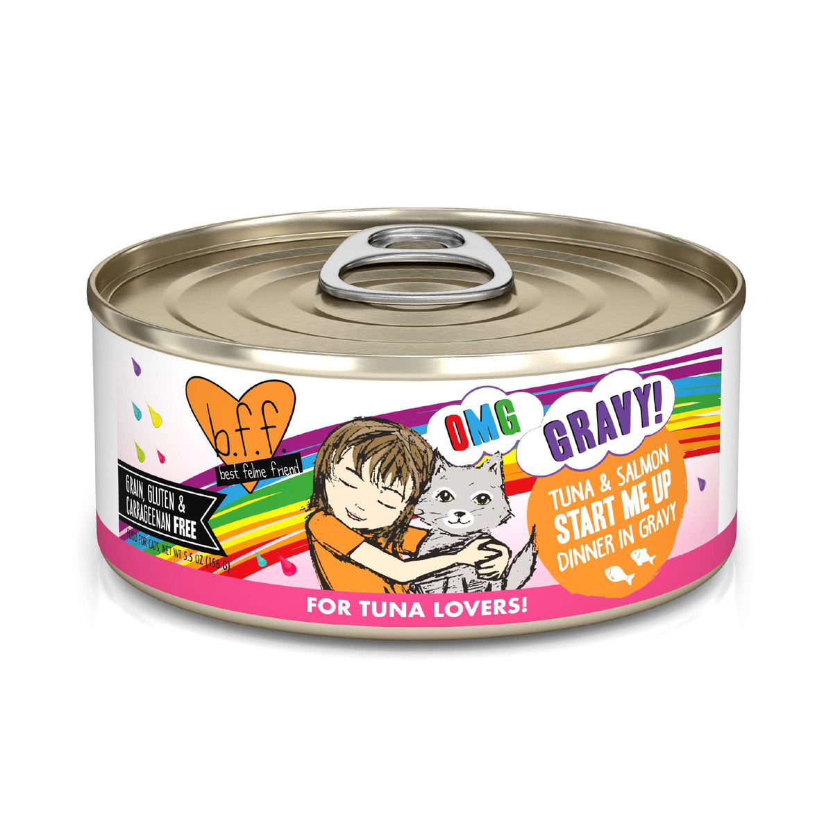 BFF OMG Gravy! Start Me Up Tuna &amp; Salmon Canned Cat Food