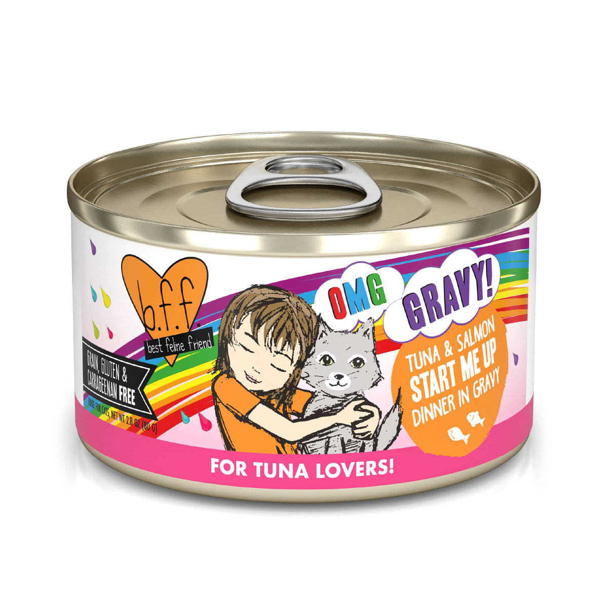 BFF OMG Gravy! Start Me Up Tuna &amp; Salmon Canned Cat Food