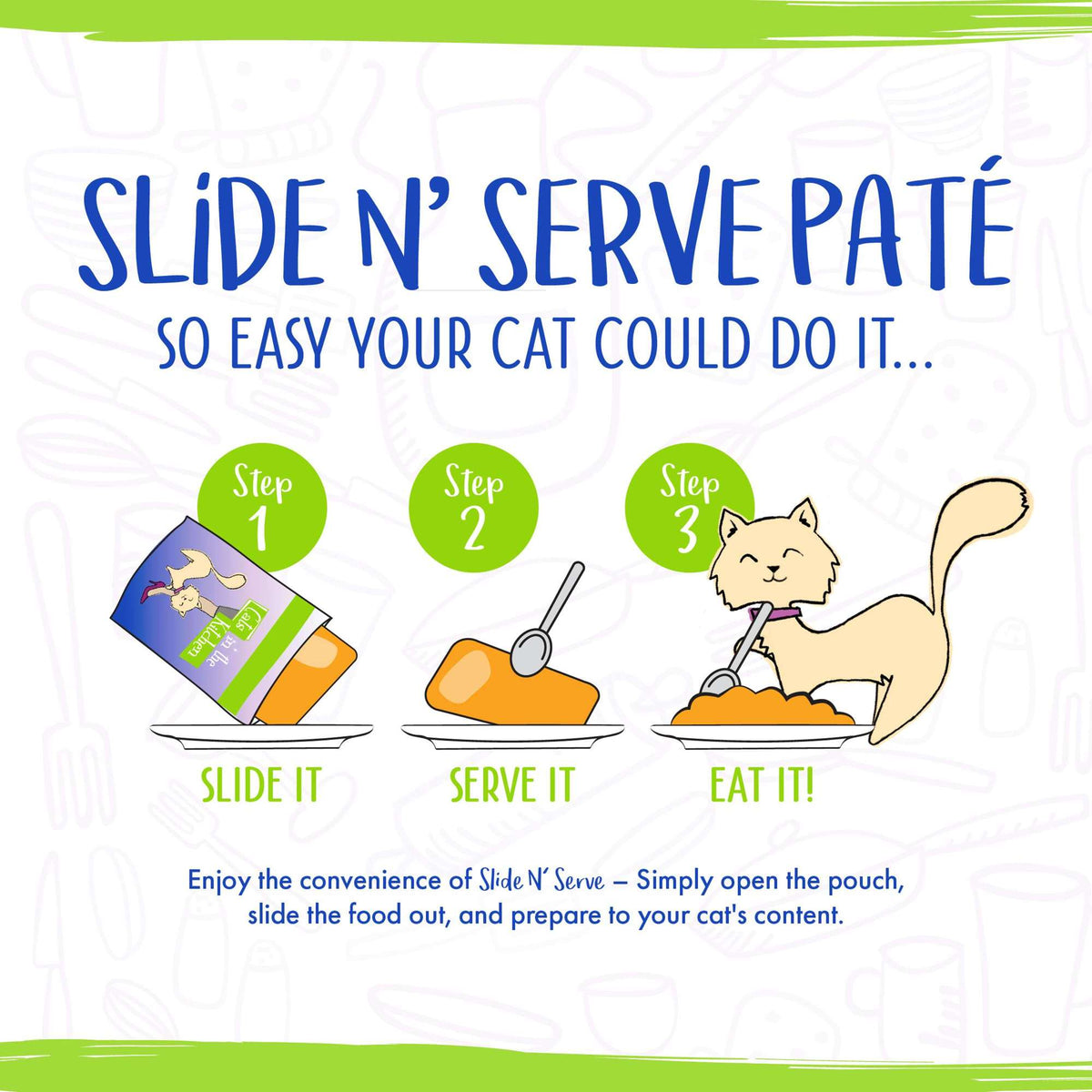 Cats In the Kitchen Slide N&#39; Serve Paté Cattyshack Chicken &amp; Shrimp Pouch