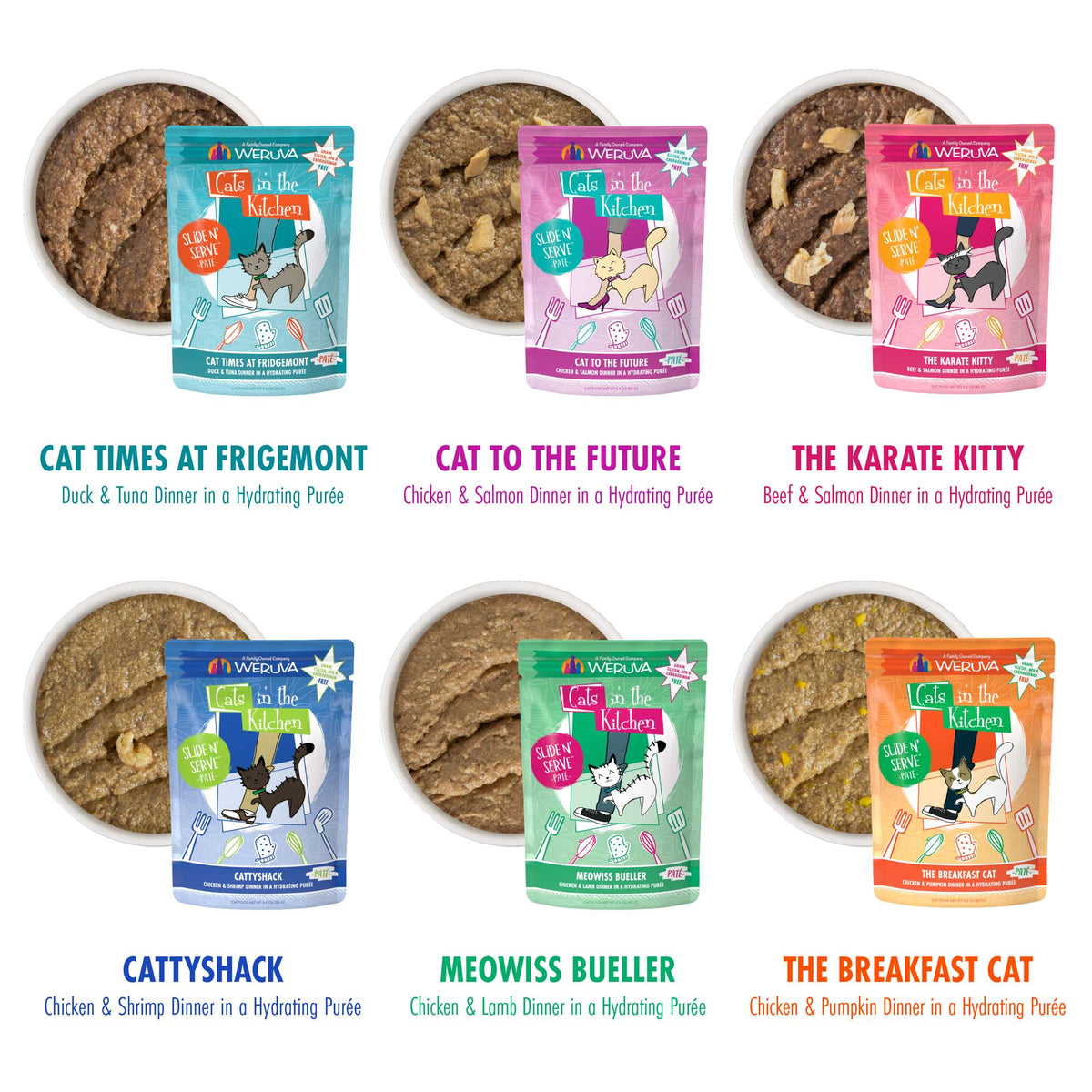 Cats In the Kitchen The Brat Paté Variety Pack Pouch