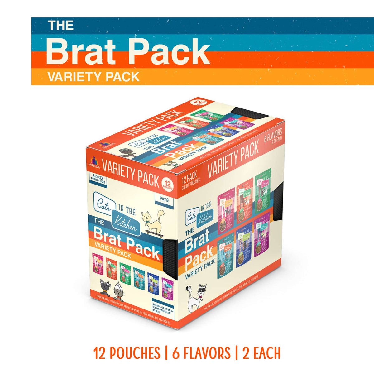 Cats In the Kitchen The Brat Paté Variety Pack Pouch